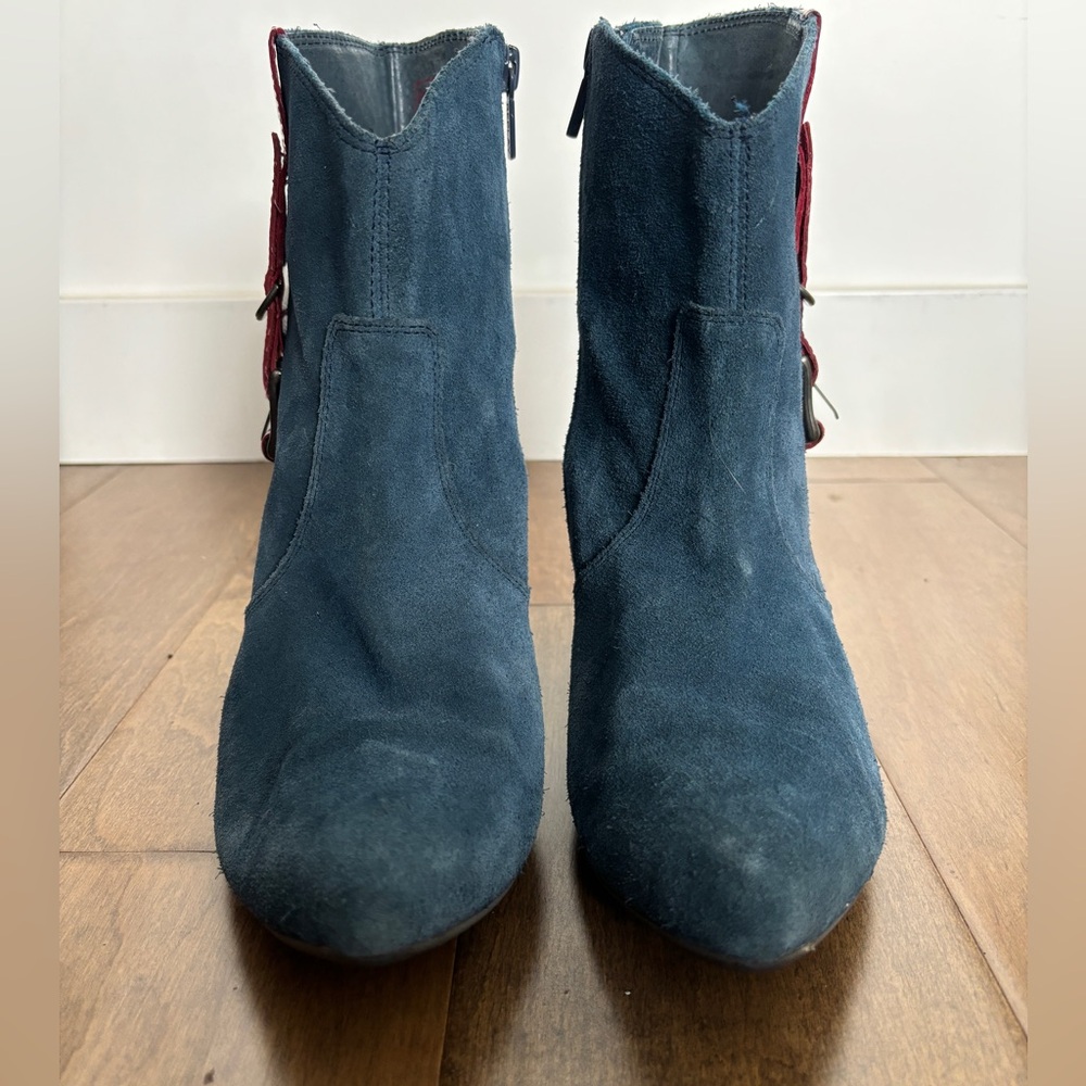 Replay Blue Suede Booties - Picture 2 of 10